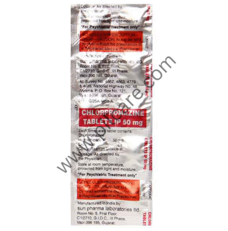 Chlorpromazine 50mg Tablet