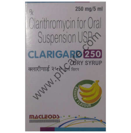 Clarigard 250mg Dry Syrup Banana