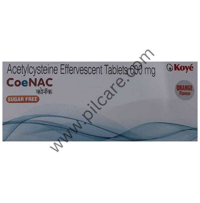 Coenac 600mg Effervescent Tablet Orange Sugar Free