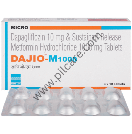 Dajio M 10mg/1000mg Tablet