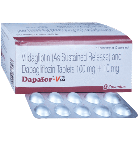 Dapafor V 10mg/100mg Tablet
