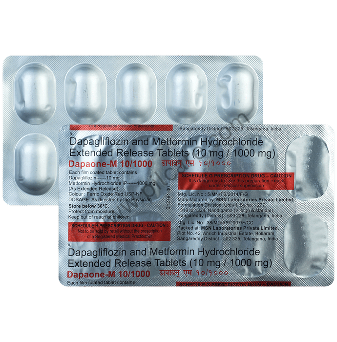 Dapaone-M 10/1000 Tablet ER