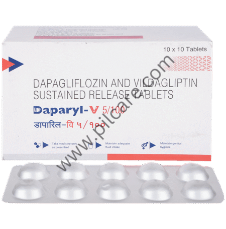 Daparyl V 5mg/100mg Tablet