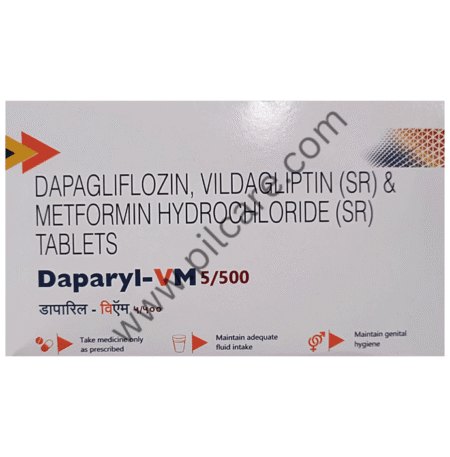 Daparyl VM 5mg/500mg/100mg Tablet SR