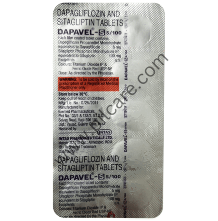 Dapavel S 5mg/100mg Tablet