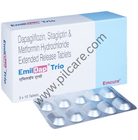 Emildap Trio 10mg/500mg/100mg Tablet