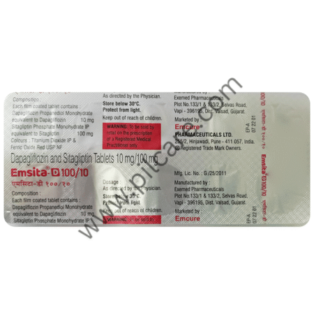 Emsita D 10mg/100mg Tablet