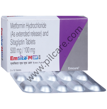 Emsita M 100mg/500mg Tablet SR
