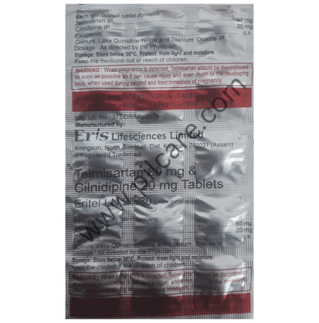 Eritel LN 20mg/80mg Tablet
