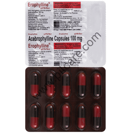 Erophylline 100mg Capsule