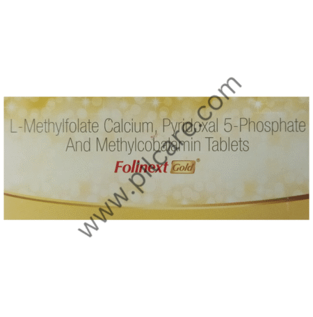 Folinext Gold Tablet with L-Methylfolate, Pyridoxal-5 Phosphate & Mecobalamin