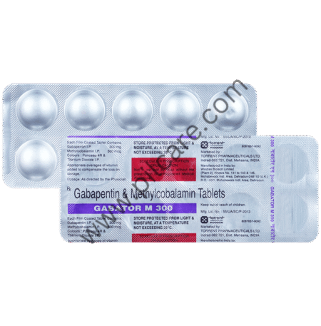 Gabator M 300mg/500mcg Tablet
