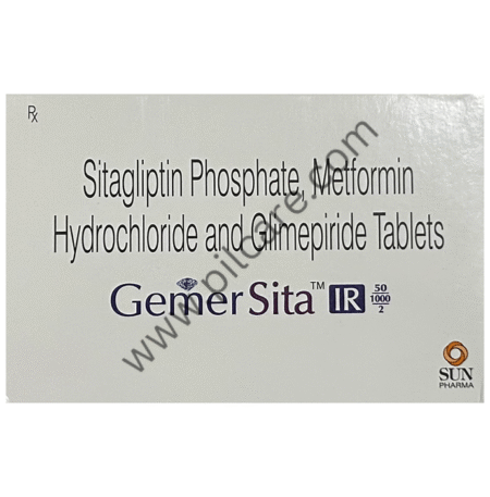 Gemer Sita 50mg/2mg/1000mg Tablet IR