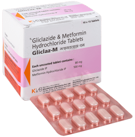 Gliclaz M 80 mg/500 mg Tablet