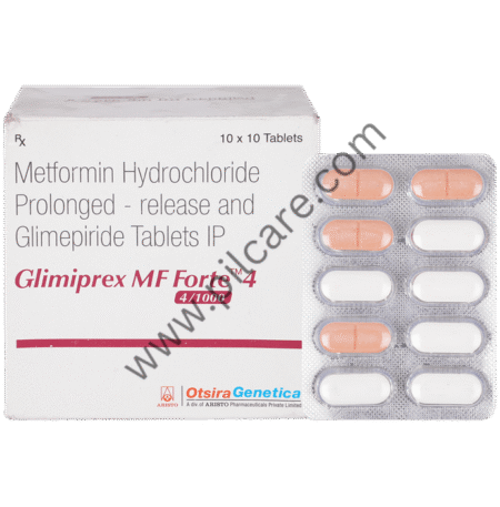 Glimiprex MF Forte 4mg/1000mg Tablet