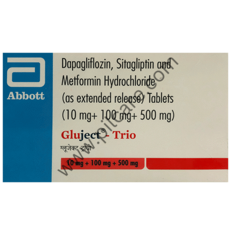 Gluject Trio 10mg/500mg/100mg Tablet