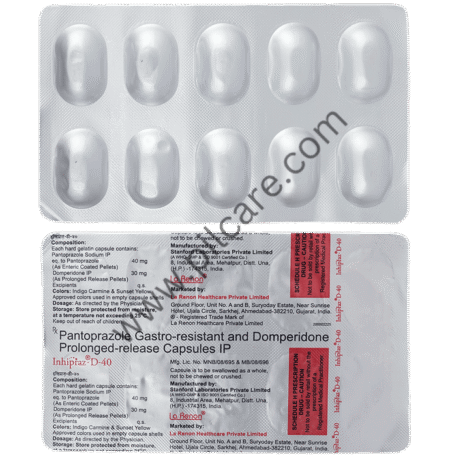 Inhipraz-D 40 Capsule PR