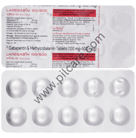 Laregab M 100mg/500mcg Tablet