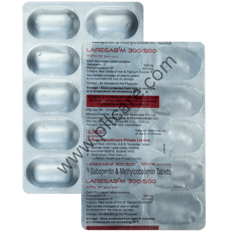 Laregab M 300mg/500mcg Tablet