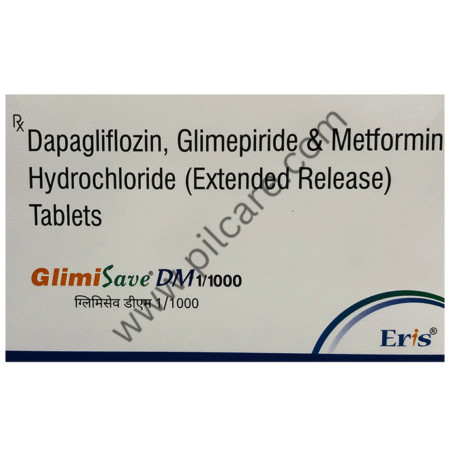 Glimisave DM 10mg/1mg/1000mg Tablet