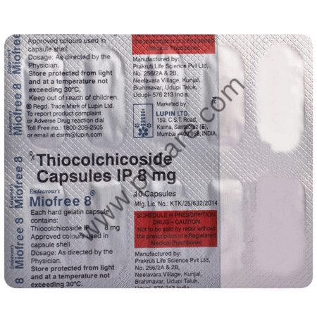 Miofree 8mg Capsule
