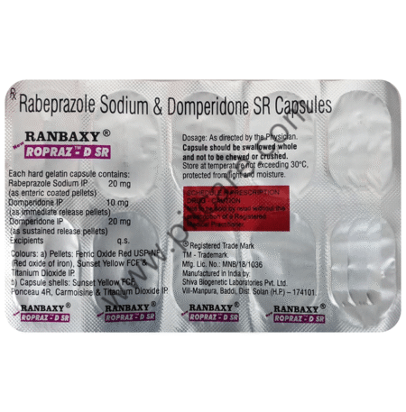 New Ranbaxy Ropraz-D SR Capsule