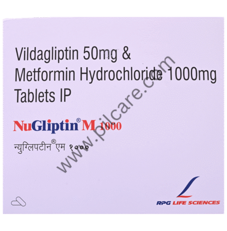 Nugliptin M 1000mg/50mg Tablet