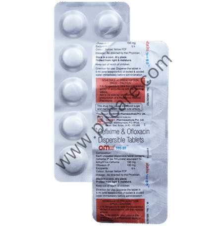 Omcef 100mg/100mg Tablet DT