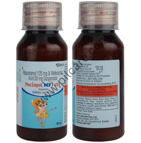 Pacimol MF 125 Oral Suspension