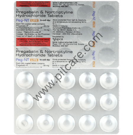 Peg NT Lite 50mg/10mg Tablet