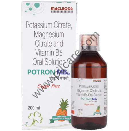 Potron MB6 Oral Solution Delicious Pineapple Sugar Free
