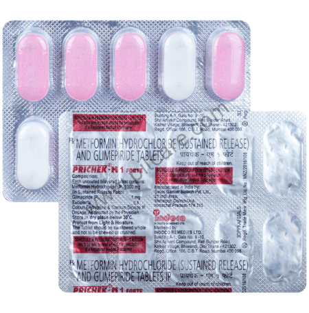 Prichek M Forte 1mg/1000mg Tablet SR