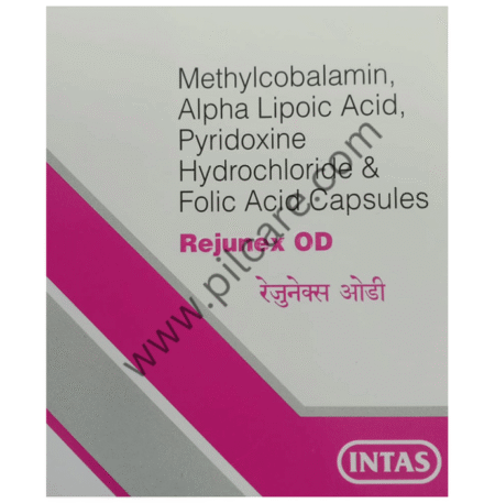 Rejunex OD Capsule with Mecobalamin, ALA , Pyridoxal Hydrochloride & Folic Acid