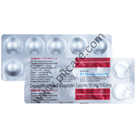 Sidacor 10mg/100mg Tablet