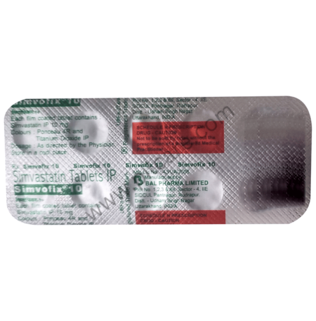 Simvofix 10mg Tablet