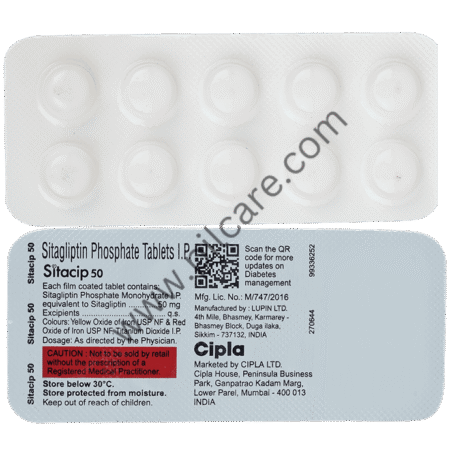 Sitacip 50mg Tablet