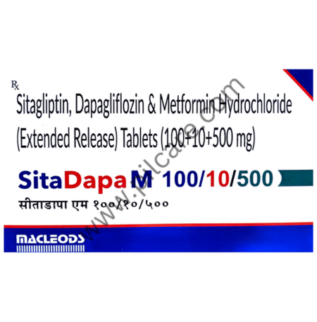 Sitadapa M 10mg/500mg/100mg Tablet
