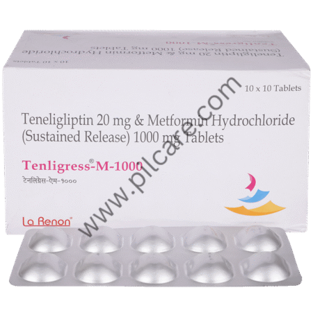 Tenligress-M 1000mg/20mg Tablet