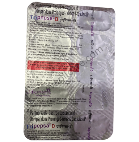 Tripepsa-D 30mg/40mg Capsule