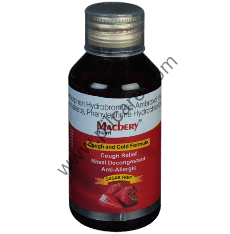 Macbery Syrup Strawberry Sugar Free