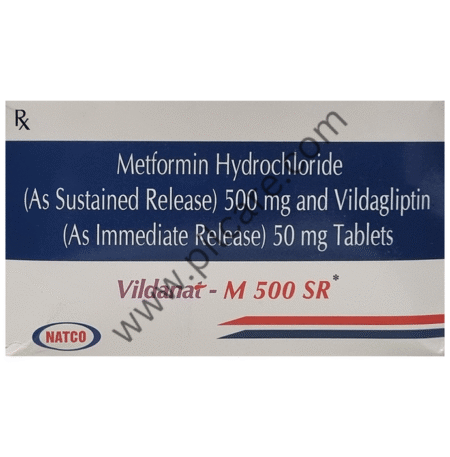 Vildanat-M 500 Tablet SR