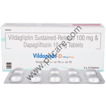 Vildapride D 10mg/100mg Tablet