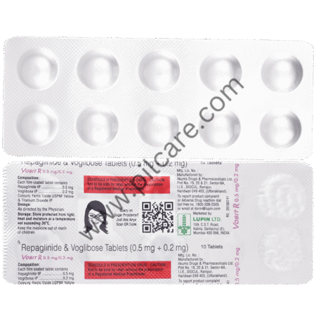 Vobit R 0.5mg/0.2mg Tablet