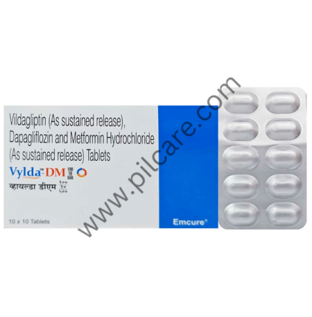 Vylda DM 10mg/500mg/100mg Tablet