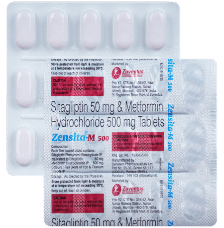 Zensita M 50mg/500mg Tablet