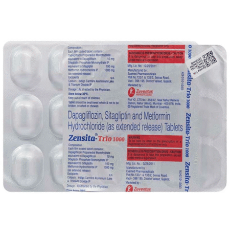 Zensita Trio 10mg/1000mg/100mg Tablet ER