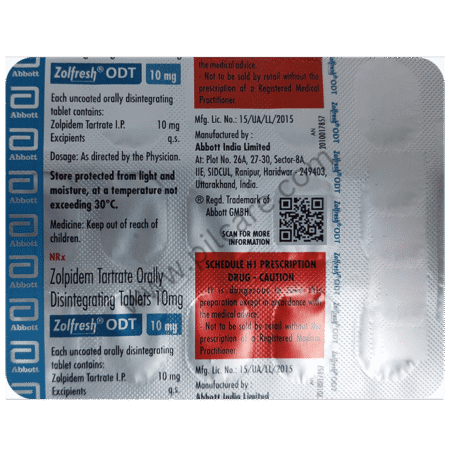 Zolfresh ODT 10mg Tablet