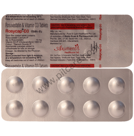Rosycap D3 10 mg/1000 IU Tablet