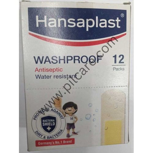Hansaplast Washproof Antiseptic Water Resistant Band Aid, First Aid