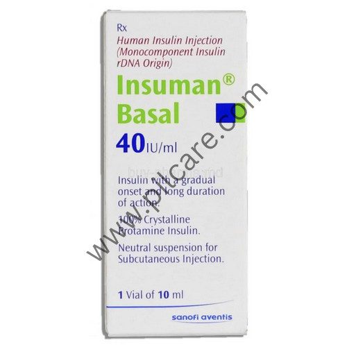 Insuman Basal 40IU/ml Injection